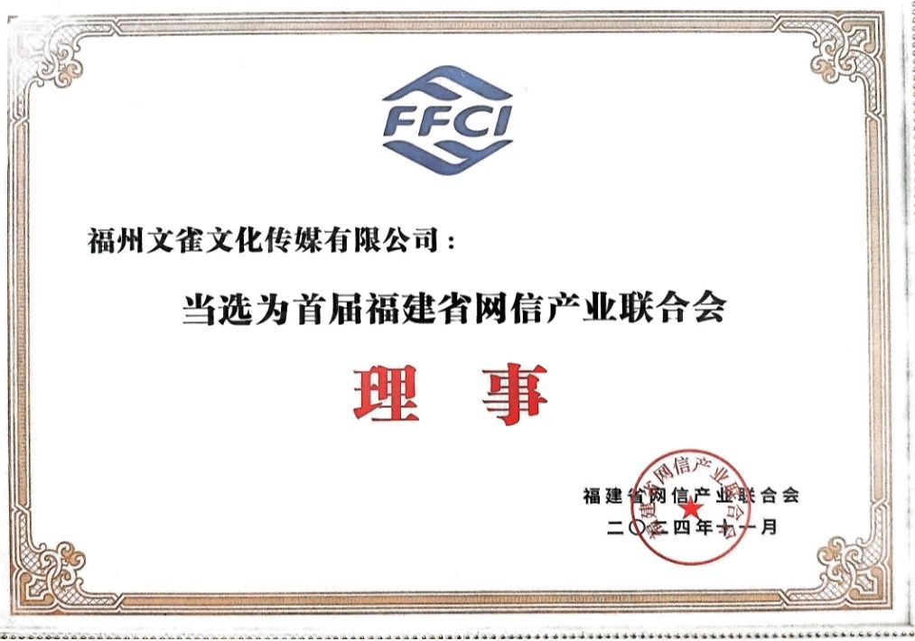 福建省网信产业联合会理事